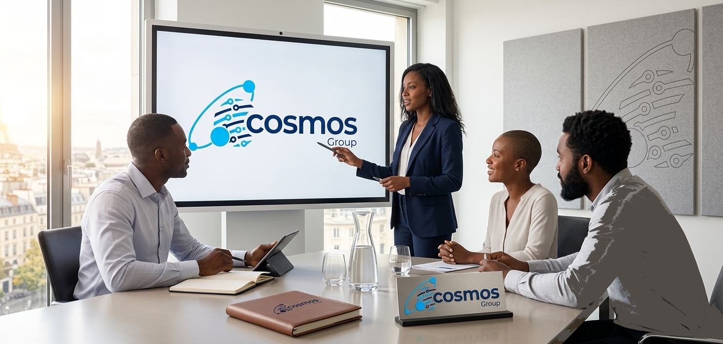 COSMOS Group - Équipe professionnelle en réunion